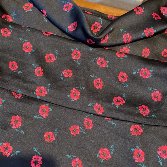 NWOT Real Silk Floral Slip Dress - Picture 6 of 7